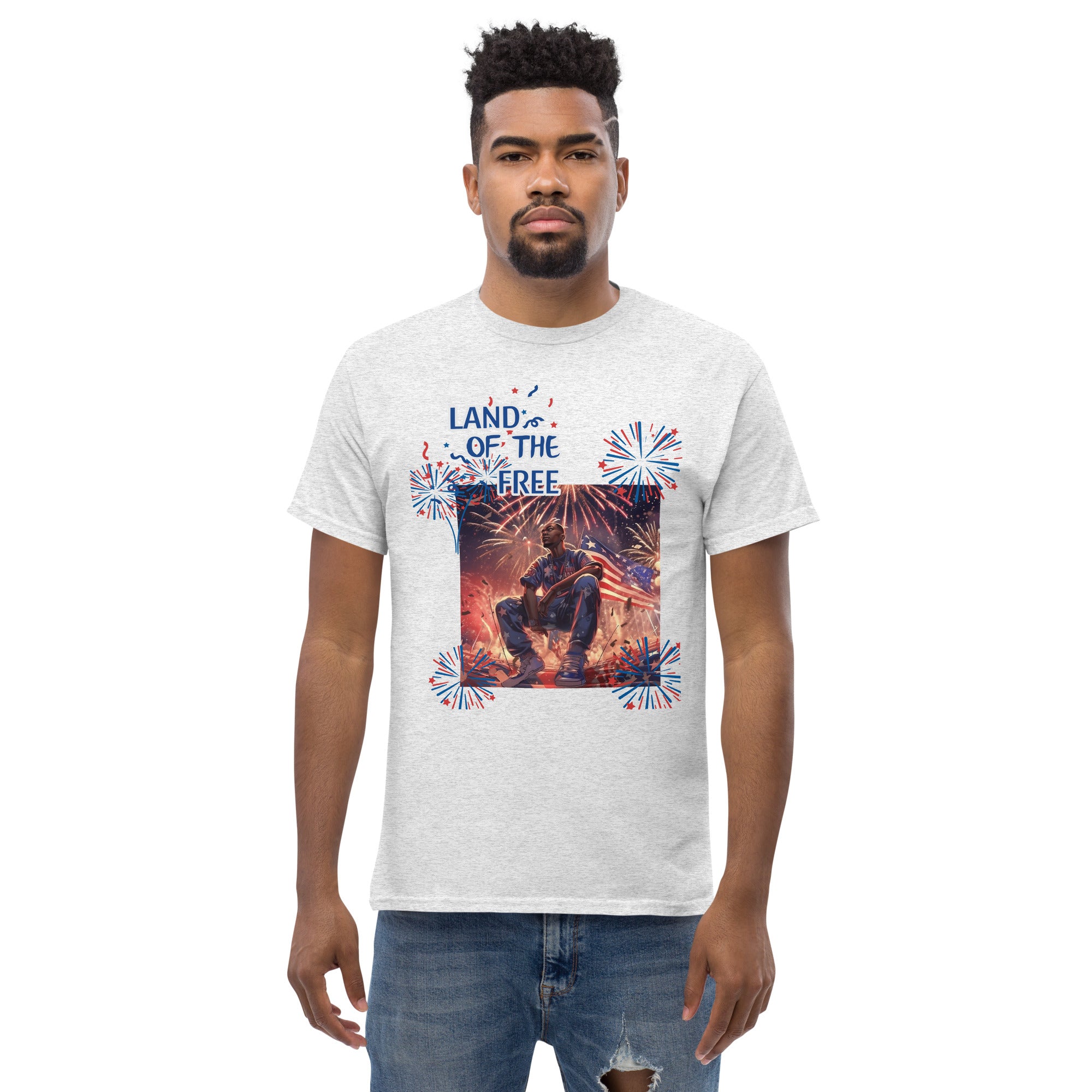 Land of The Free Men's classic tee - ShopEbonyMonique