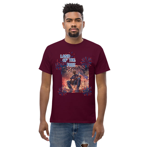 Land of The Free Men's classic tee - ShopEbonyMonique