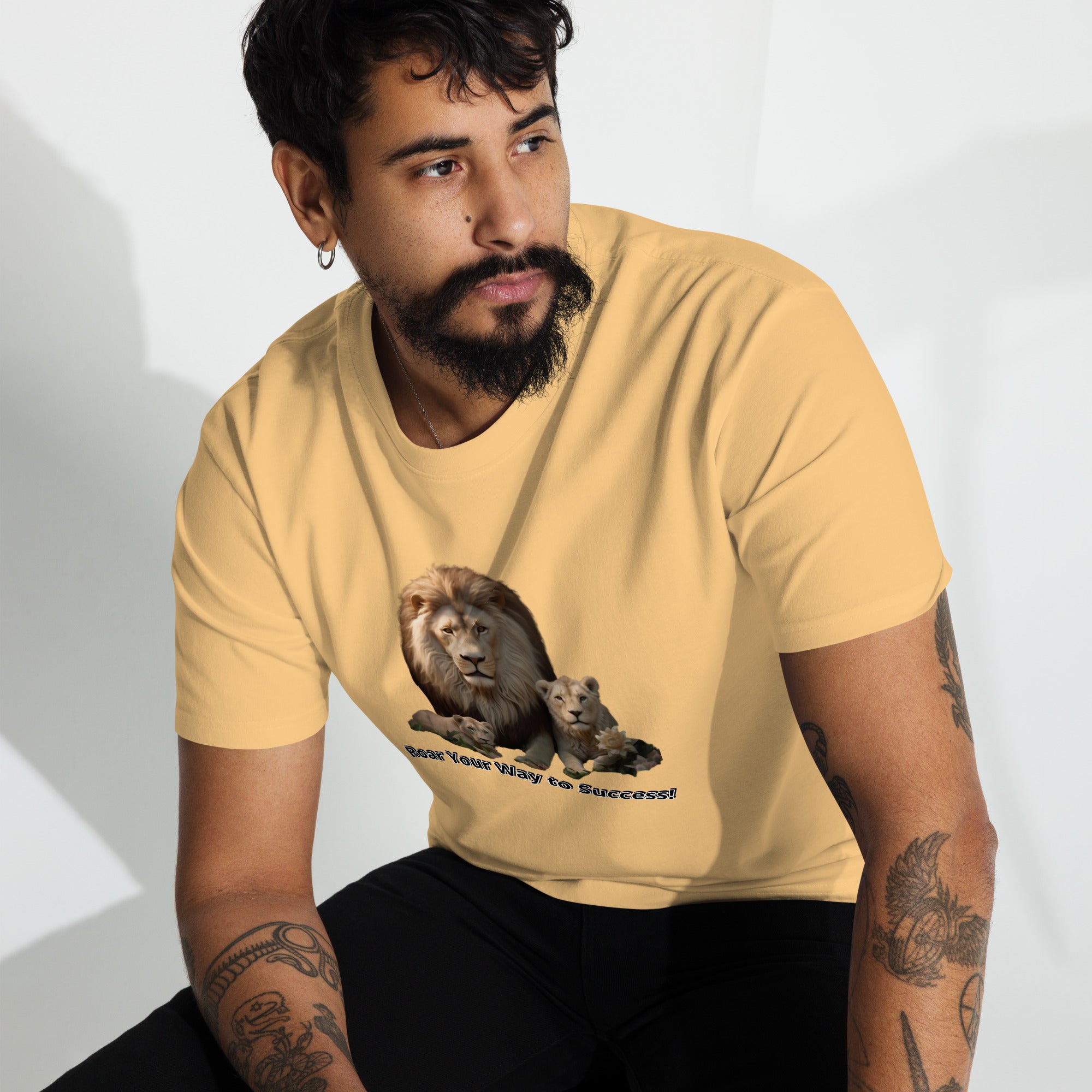Roar Your Way to Success! Heavyweight Tee - ShopEbonyMonique