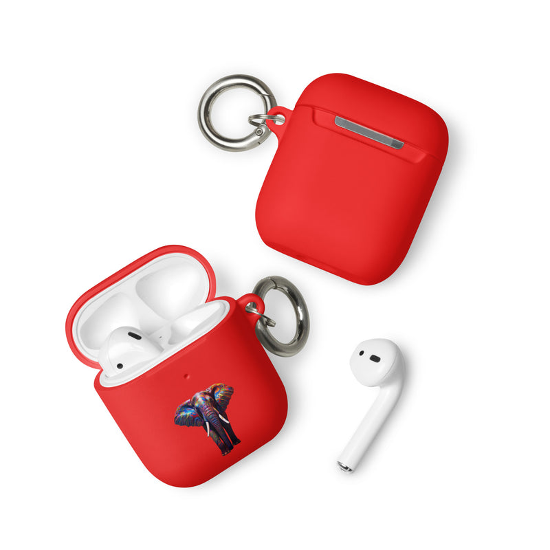 Elephant Lovers Rubber Case for AirPods®