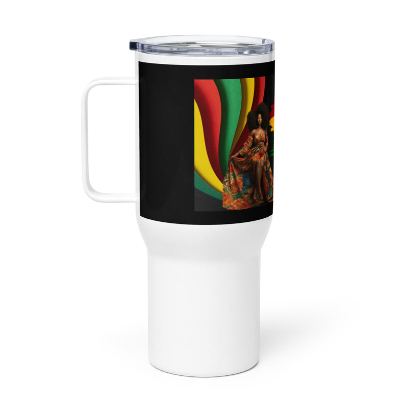 Black History Travel mug with a handle