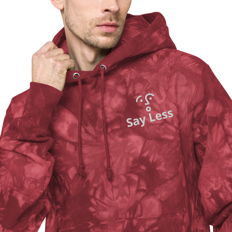 Say Less Unisex Champion tie-dye hoodie - ShopEbonyMonique