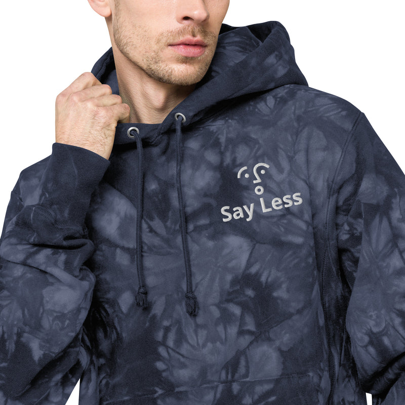 Say Less Unisex Champion tie-dye hoodie - ShopEbonyMonique