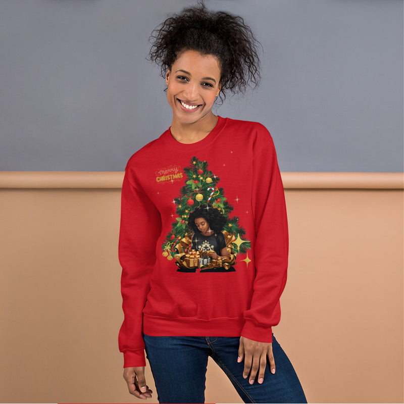Merry Christmas Lady Sweatshirt