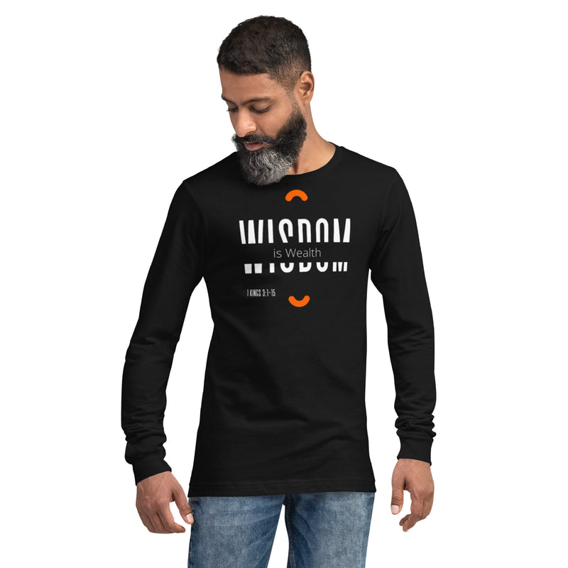 Wisdom is Wealth Unisex Long Sleeve Tee - ShopEbonyMonique