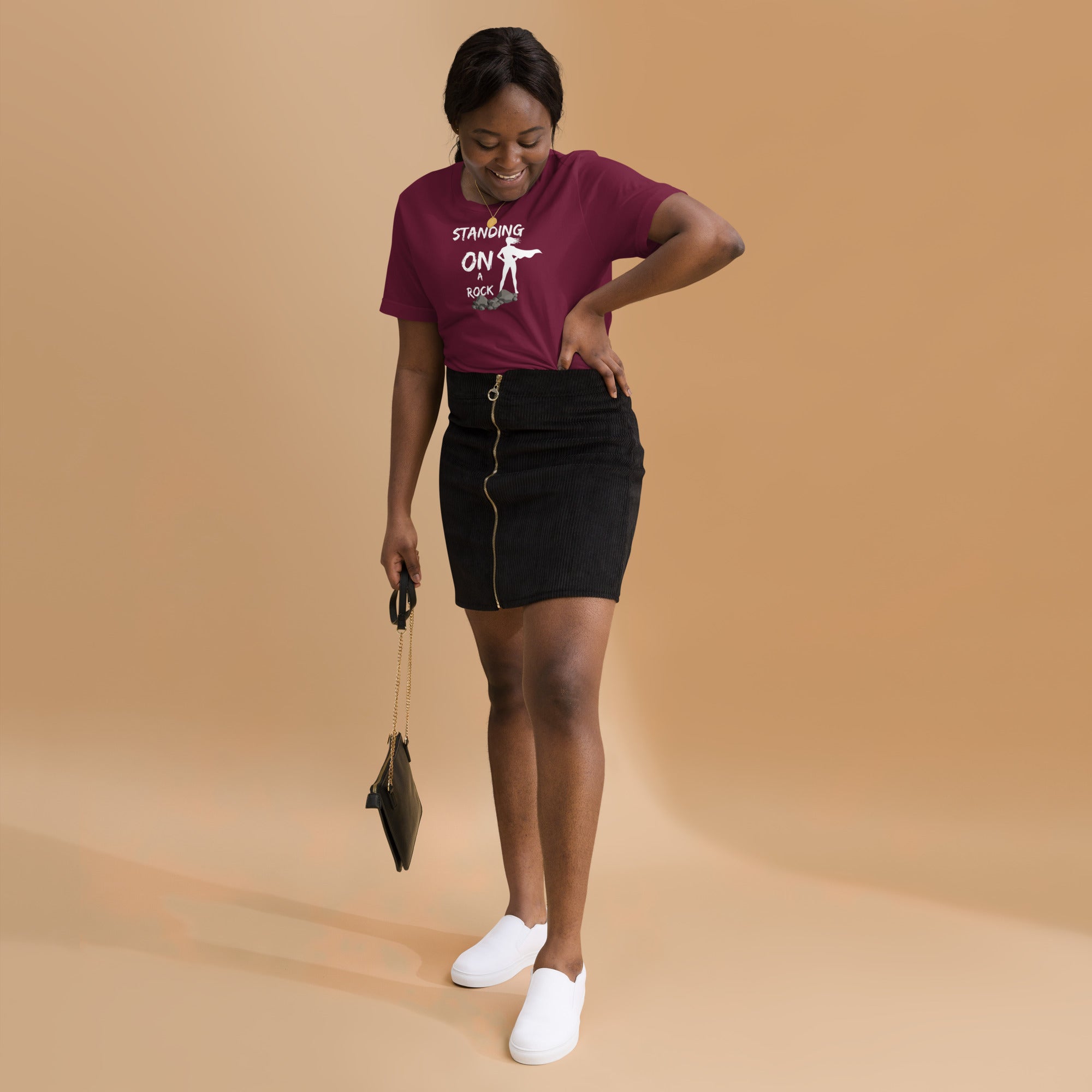 Standing on a Rock Women's Plus T-shirt - ShopEbonyMonique