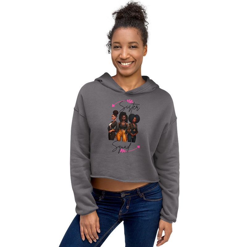 Sister Squad Crop Hoodie - ShopEbonyMonique