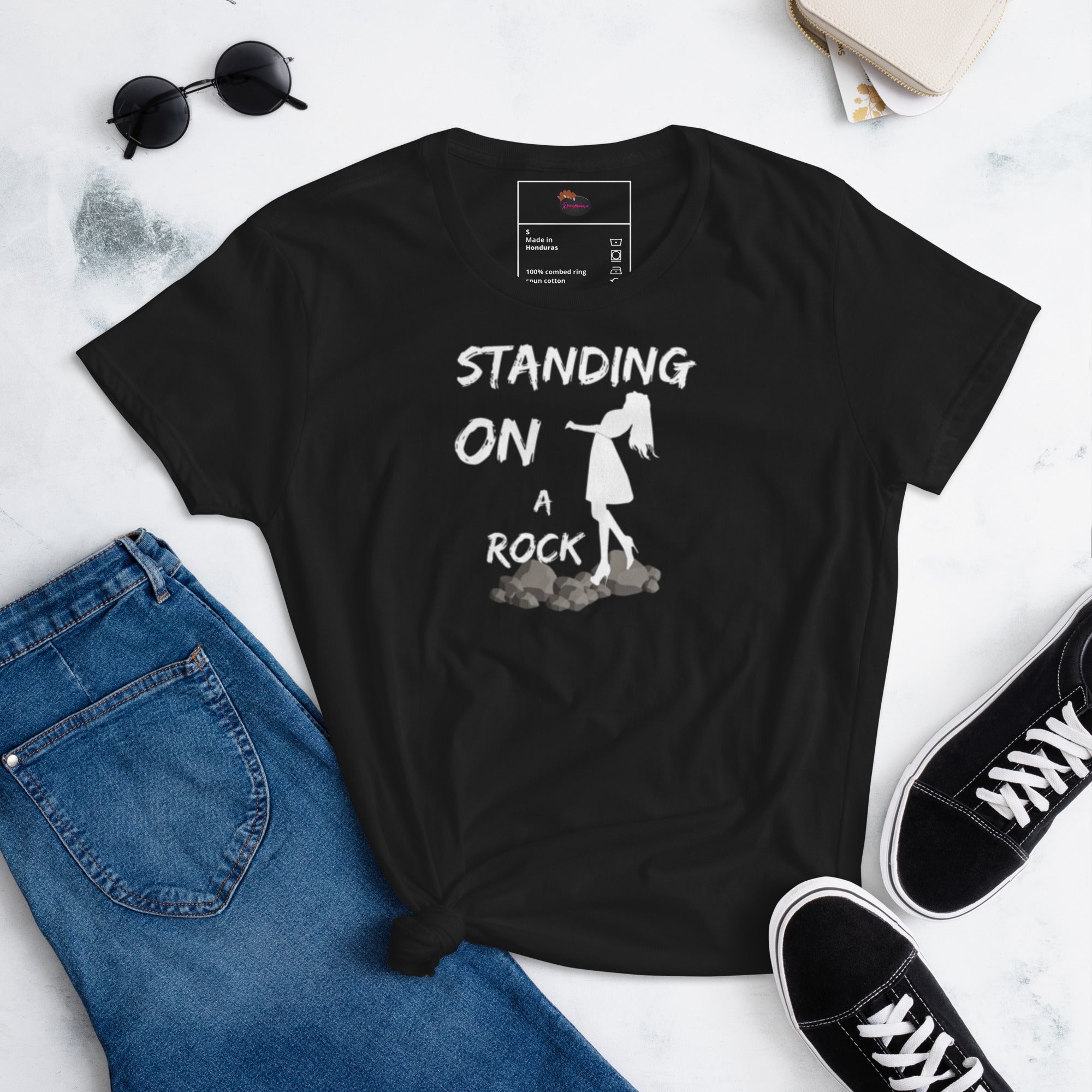 Standing on a Rock Women's short sleeve t-shirt - ShopEbonyMonique
