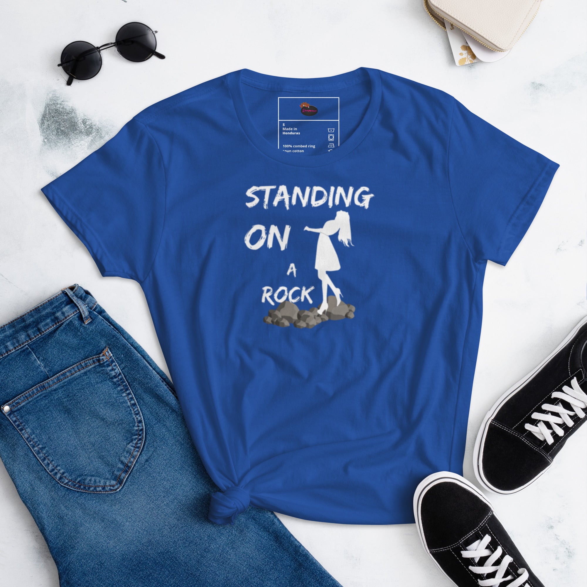 Standing on a Rock Women's short sleeve t-shirt - ShopEbonyMonique
