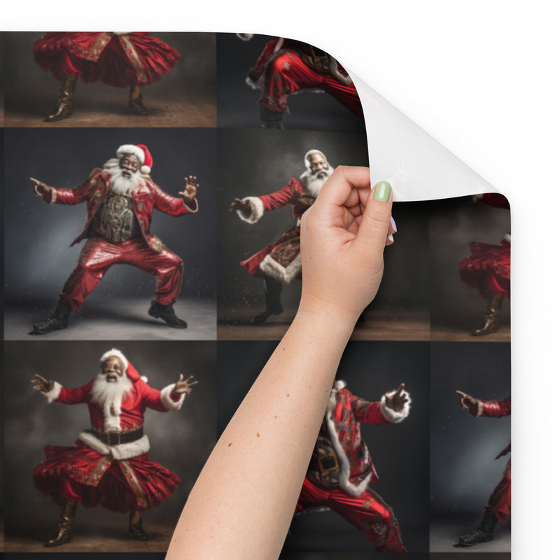 Dance Santa Wrapping paper sheets