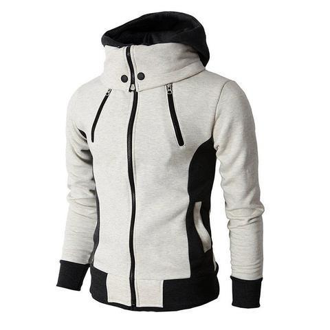 EM Men's High-Necked Hooded Jacket - ShopEbonyMonique