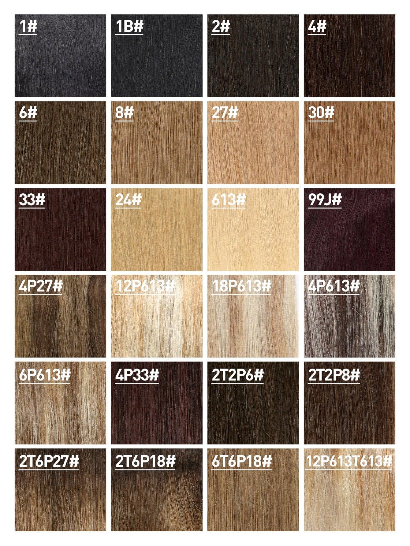 EM 8pcs Clip In Straight Human Hair - ShopEbonyMonique