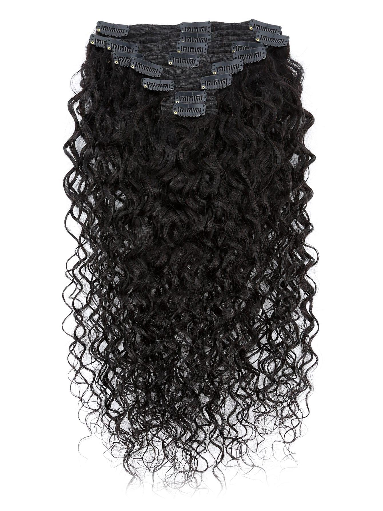 EM 8pcs Clip In Straight Human Hair - ShopEbonyMonique