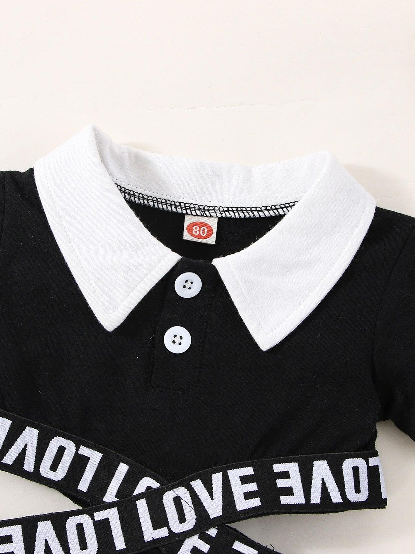 Ke'mora Baby Letter Tape Dress - ShopEbonyMonique