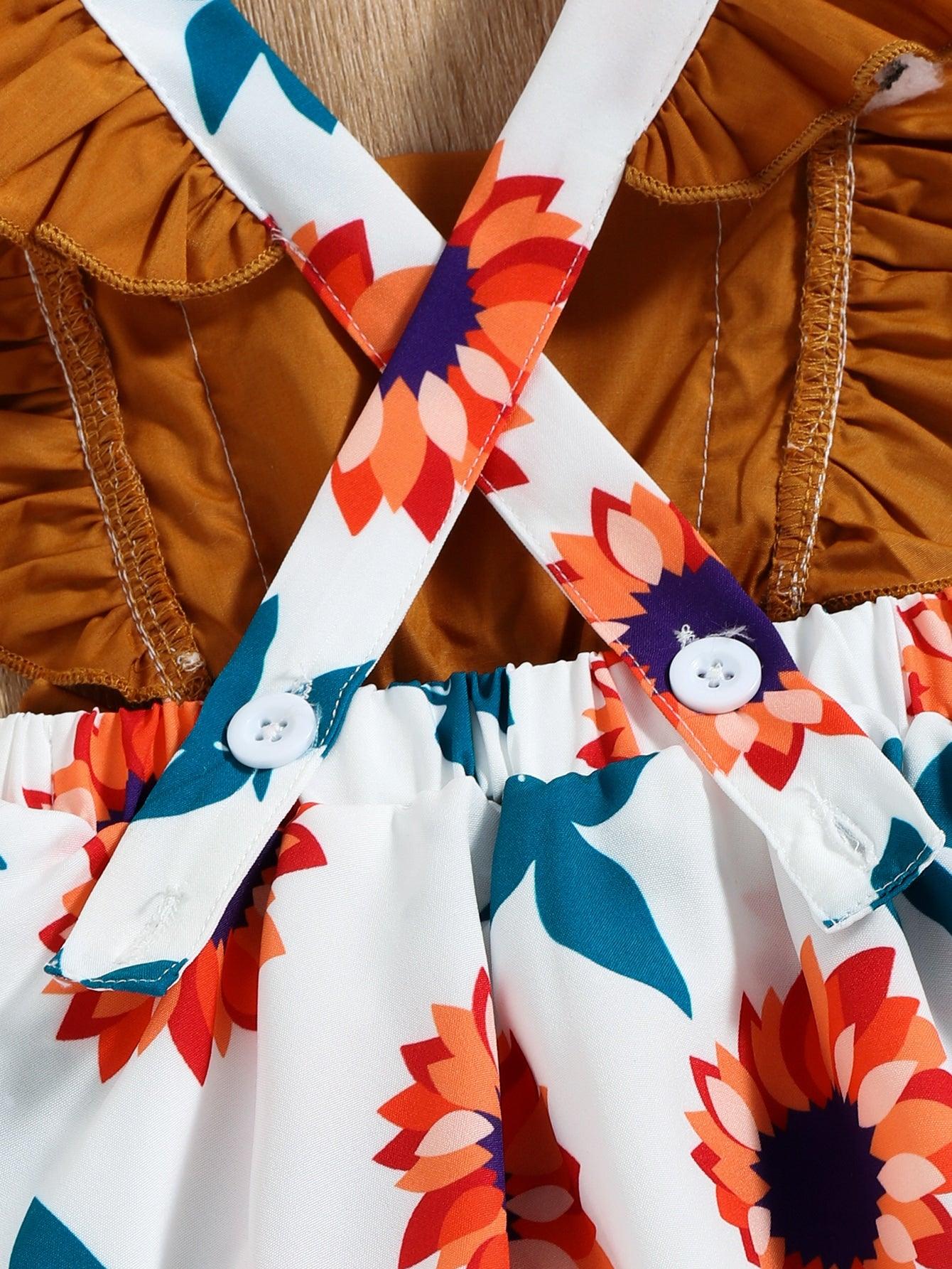 Ke'mora Baby Floral Bodysuit & Headband - ShopEbonyMonique