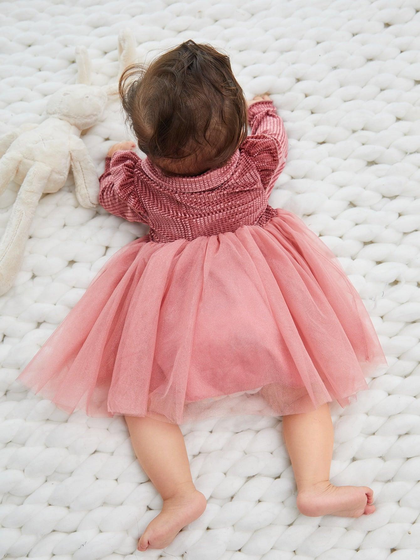 Ke'mora Baby Bow Velvet Dress - ShopEbonyMonique