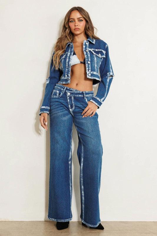 Crossed Out  wide jeans - ShopEbonyMonique
