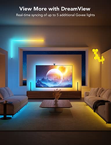 Govee Envisual TV LED Backlight T2 with Dual Cameras, 11.8ft RGBIC Wi-Fi LED Strip Lights for 55-65 inch TVs, Double Strip Light Beads, Adapts to Ultra-Thin TVs, Smart App Control, Music Sync, H605C - ShopEbonyMonique
