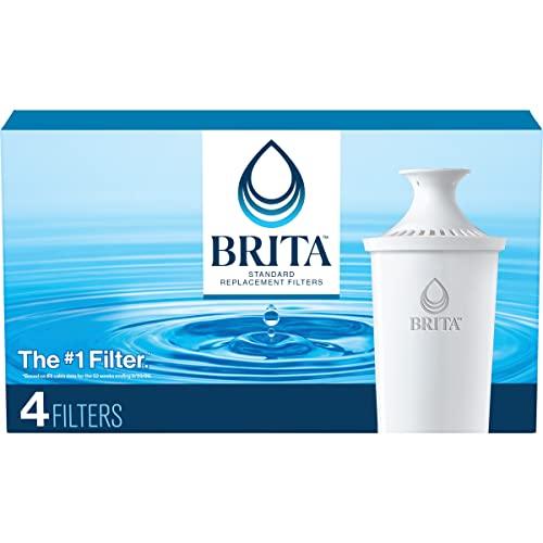 Brita Standard Replacement Water Filters for Pitchers and Dispensers, Made Without BPA, 4 Count (Package May Vary) - ShopEbonyMonique