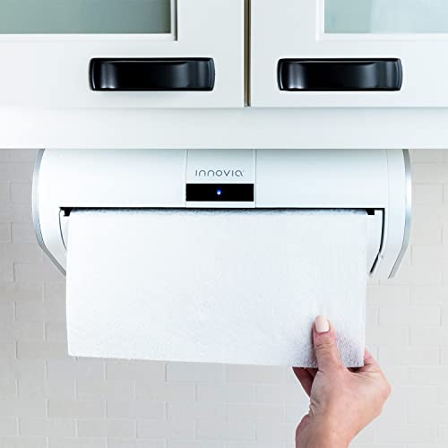 Innovia Automatic Paper Towel Dispenser. Touchless Technology. Works with Most Paper Towel Brands and Sizes. Dispenses The Number of Sheets You Need. White, Under Cabinet Mounted. - ShopEbonyMonique