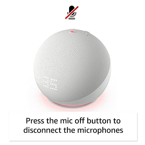 All-New Echo Dot (5th Gen, 2022 release) with clock | Smart speaker with clock and Alexa | Glacier White - ShopEbonyMonique