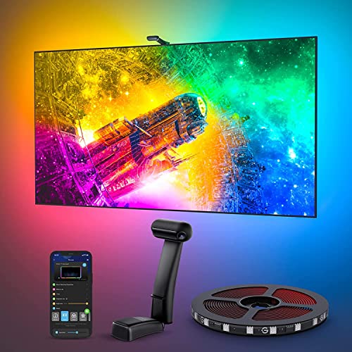 Govee Envisual TV LED Backlight T2 with Dual Cameras, 11.8ft RGBIC Wi-Fi LED Strip Lights for 55-65 inch TVs, Double Strip Light Beads, Adapts to Ultra-Thin TVs, Smart App Control, Music Sync, H605C - ShopEbonyMonique