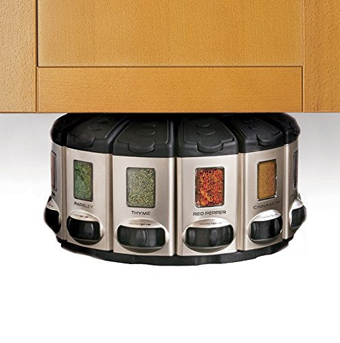 KitchenArt 57010 Select-A-Spice Auto-Measure Carousel Professional Series, Satin - ShopEbonyMonique