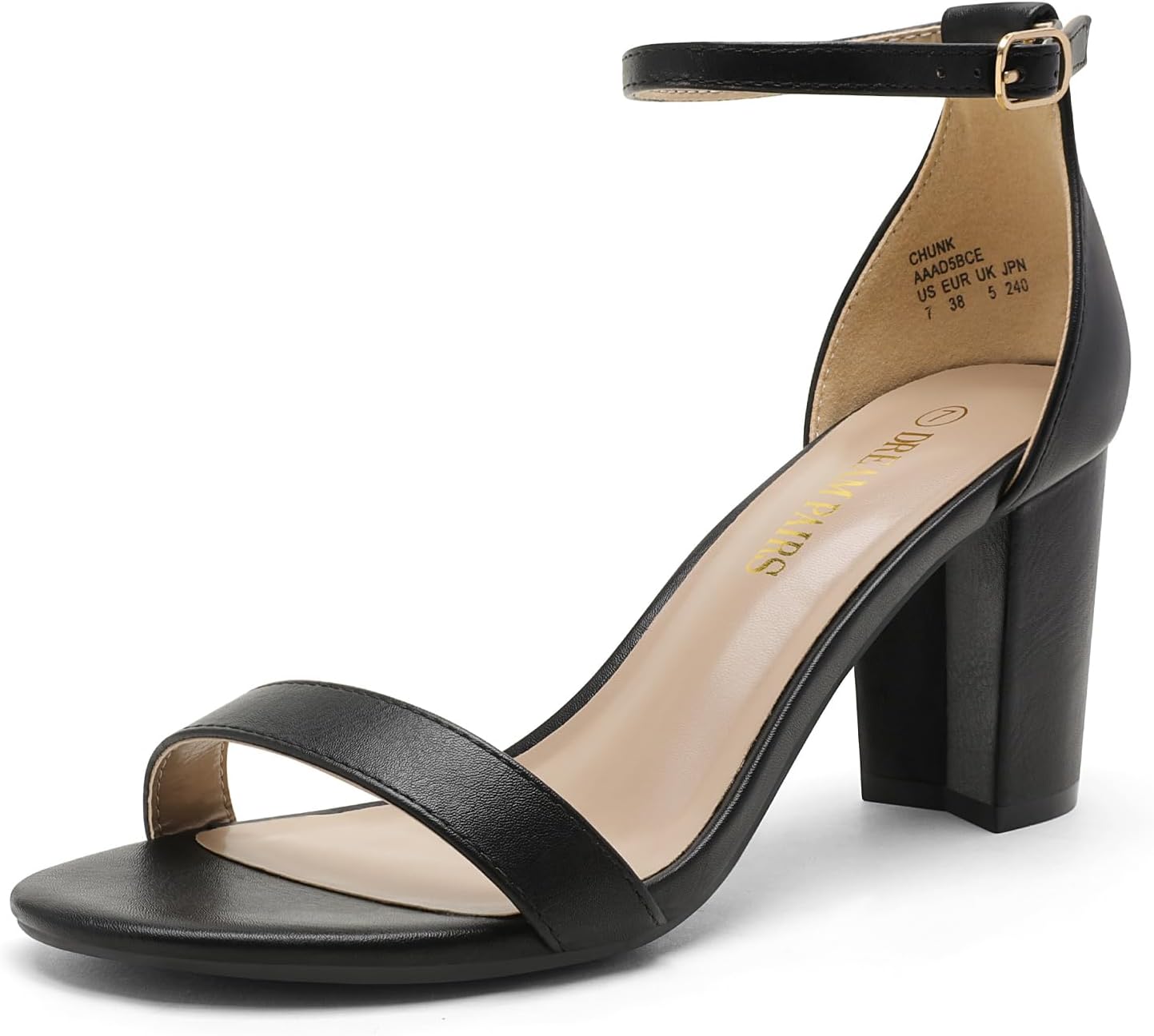 EM Women's Chunk Low Heel Pump - ShopEbonyMonique