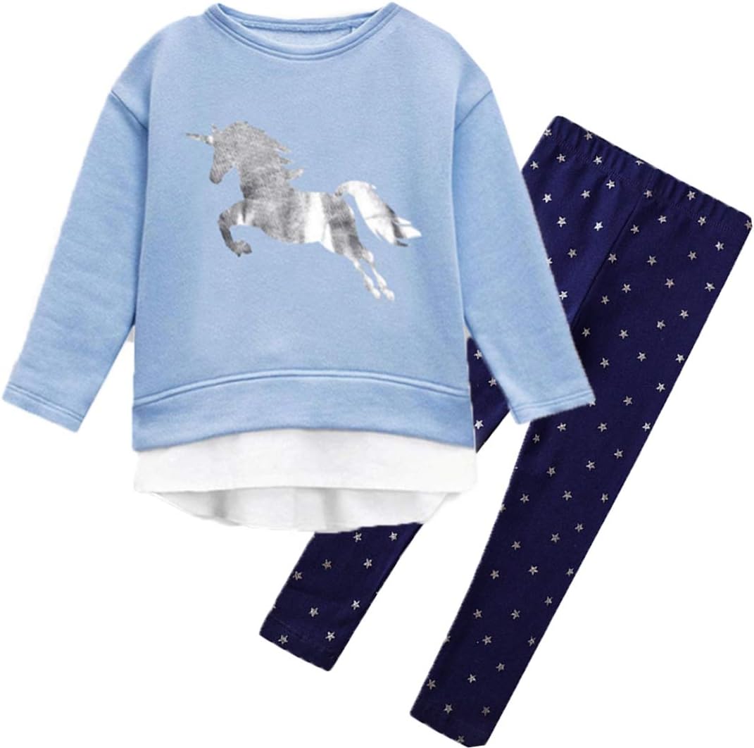 EM girls clothes toddler outfits - little kids shirts & leggings winter fashion clothing sets, cute birthday gifts - ShopEbonyMonique