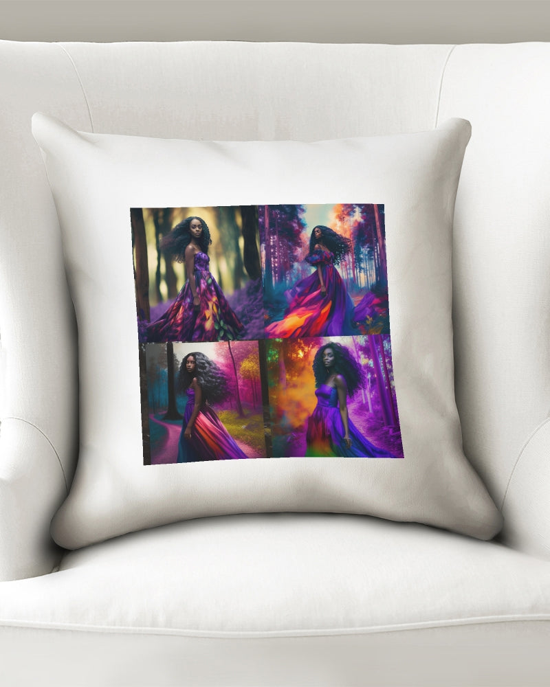 Rainbow beauty Throw Pillow Case 18"x18" - ShopEbonyMonique