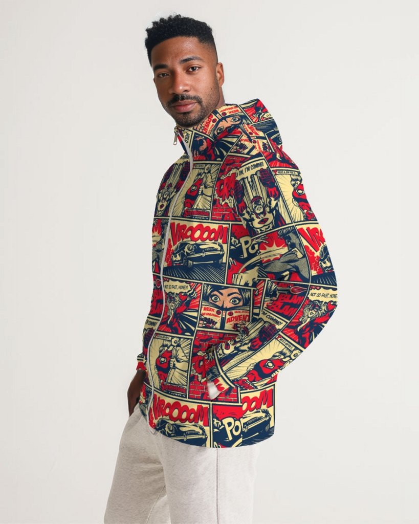 Comic Art Men's Windbreaker - ShopEbonyMonique