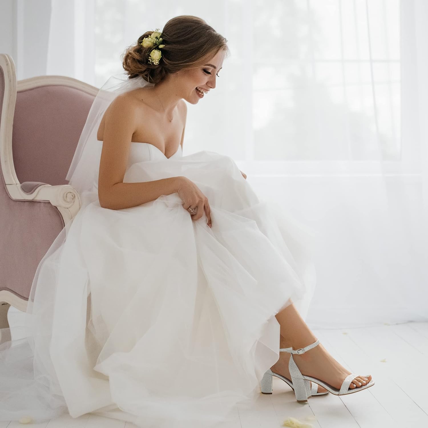 EM Women's Chunk Low Heel Pump - ShopEbonyMonique