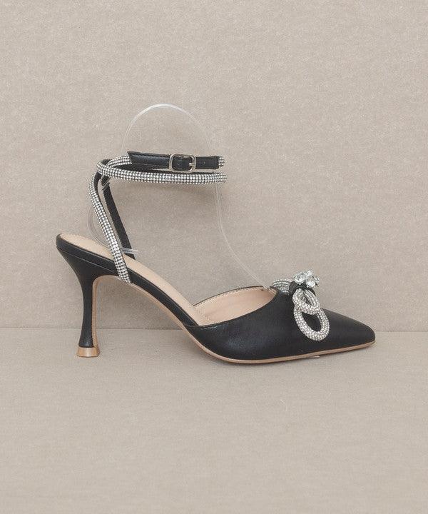 Bow Front Kitten Heel - ShopEbonyMonique