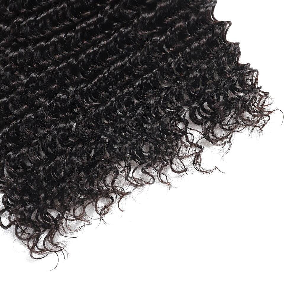 EM Brazilian 100% Human Hair Bundles Natural Color Deep Wave - ShopEbonyMonique