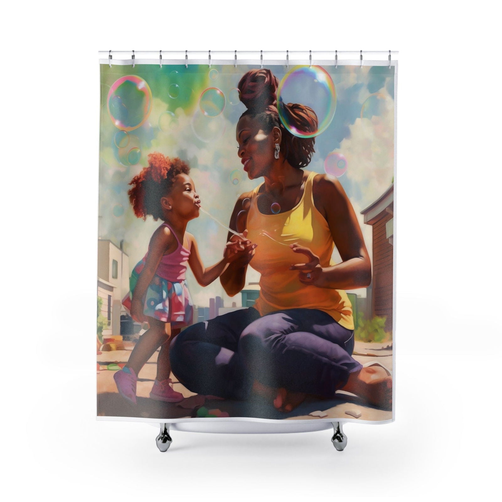 Bubbles Shower Curtain - ShopEbonyMonique