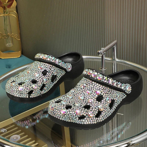 Comfy Rhinestone  Sandals - ShopEbonyMonique