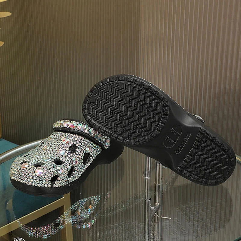 Comfy Rhinestone  Sandals - ShopEbonyMonique