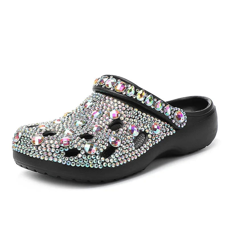 Comfy Rhinestone  Sandals - ShopEbonyMonique