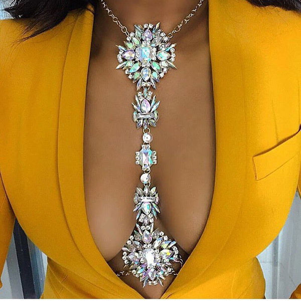 Crystal Body Chain Necklace - ShopEbonyMonique
