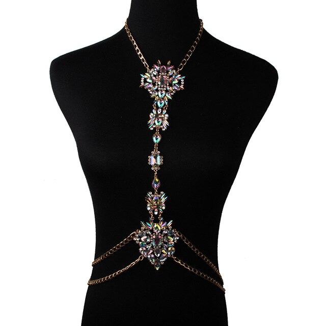 Crystal Body Chain Necklace - ShopEbonyMonique