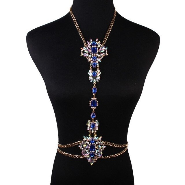 Crystal Body Chain Necklace - ShopEbonyMonique