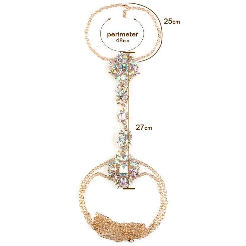 Crystal Body Chain Necklace - ShopEbonyMonique