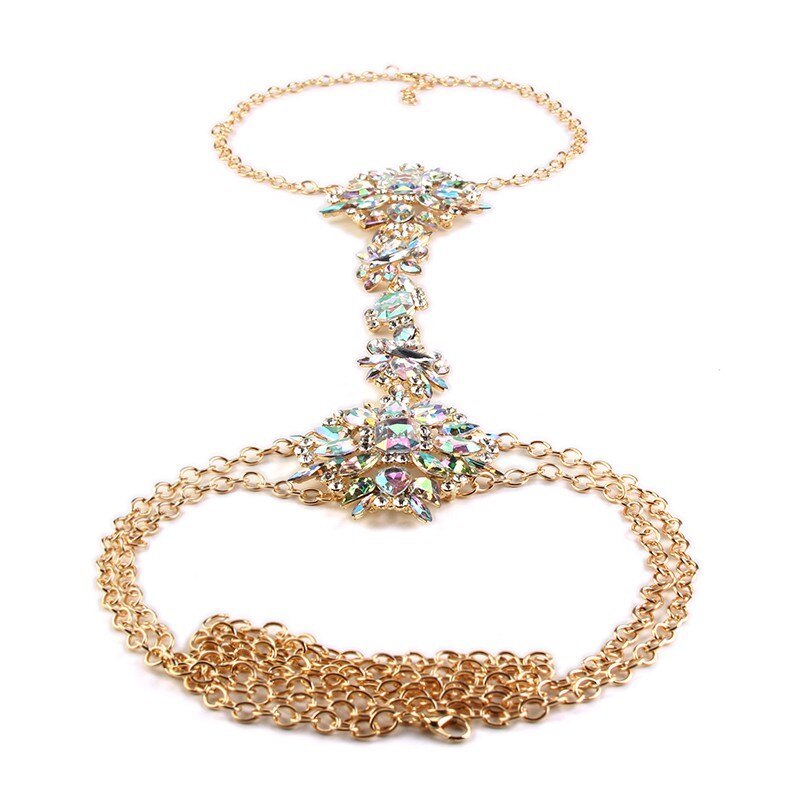 Crystal Body Chain Necklace - ShopEbonyMonique
