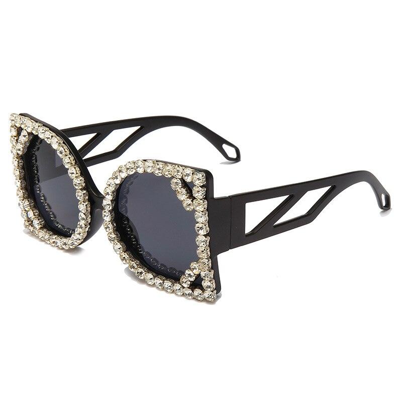 Diamond-studded Sunglasses - ShopEbonyMonique