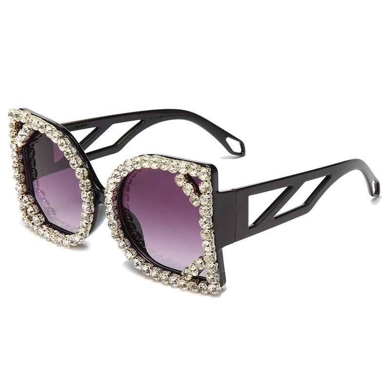 Diamond-studded Sunglasses - ShopEbonyMonique