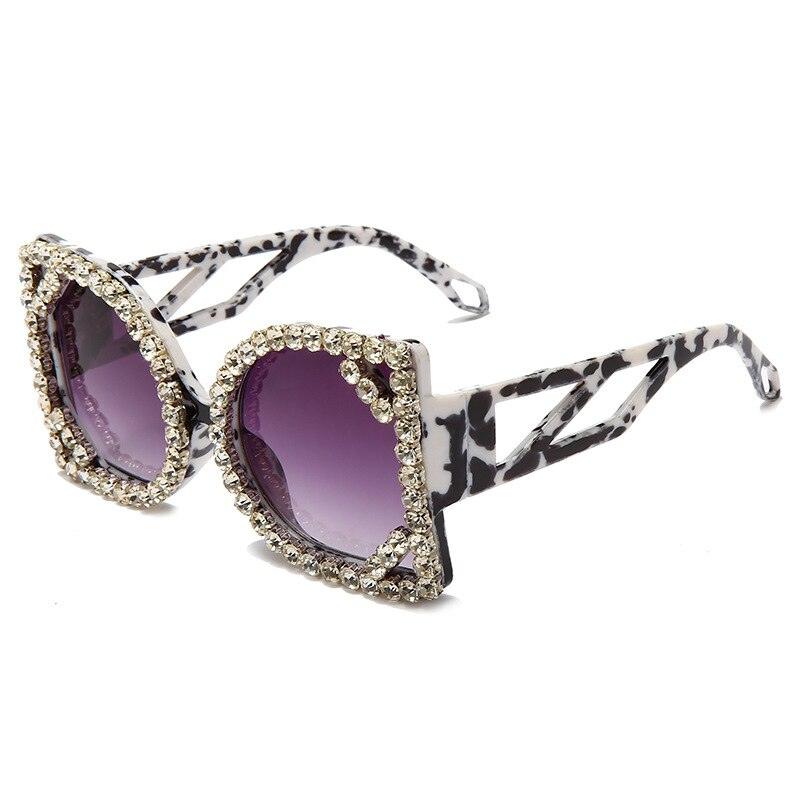 Diamond-studded Sunglasses - ShopEbonyMonique