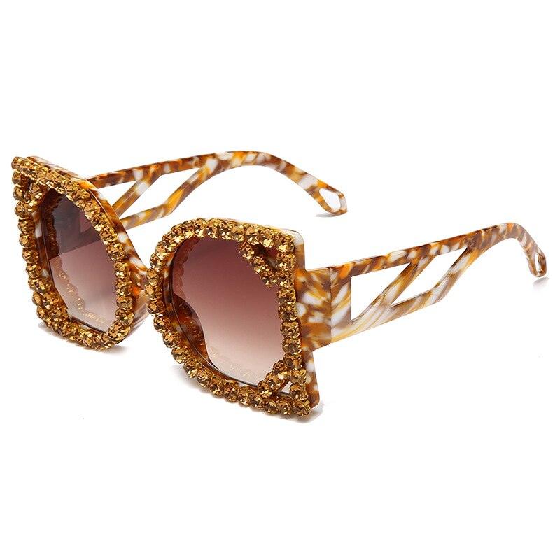 Diamond-studded Sunglasses - ShopEbonyMonique