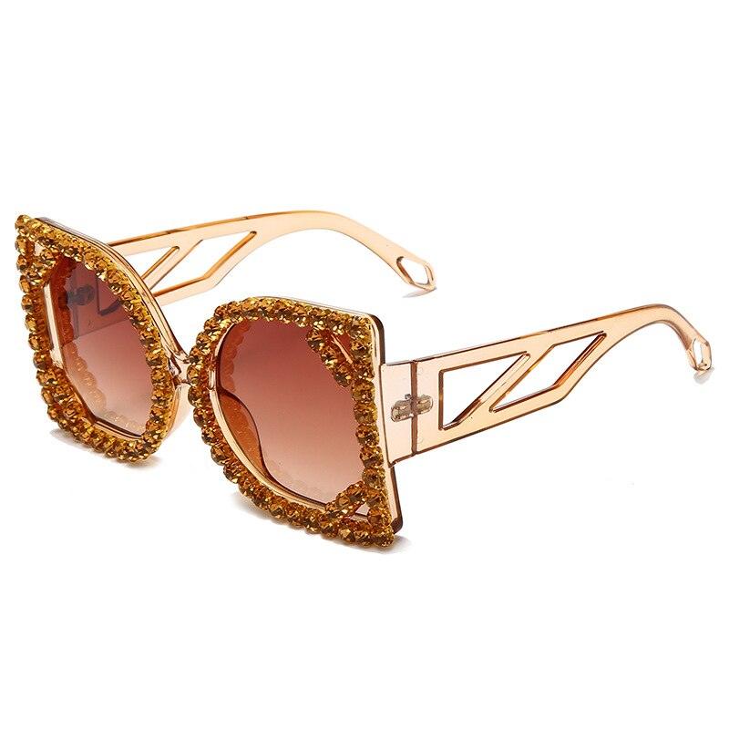 Diamond-studded Sunglasses - ShopEbonyMonique