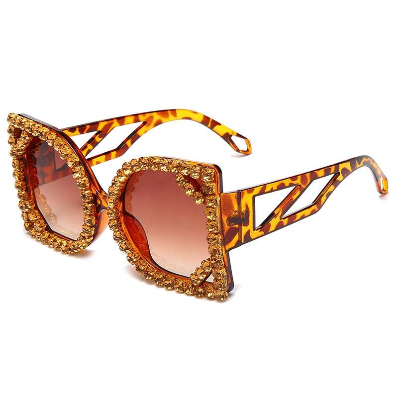 Diamond-studded Sunglasses - ShopEbonyMonique