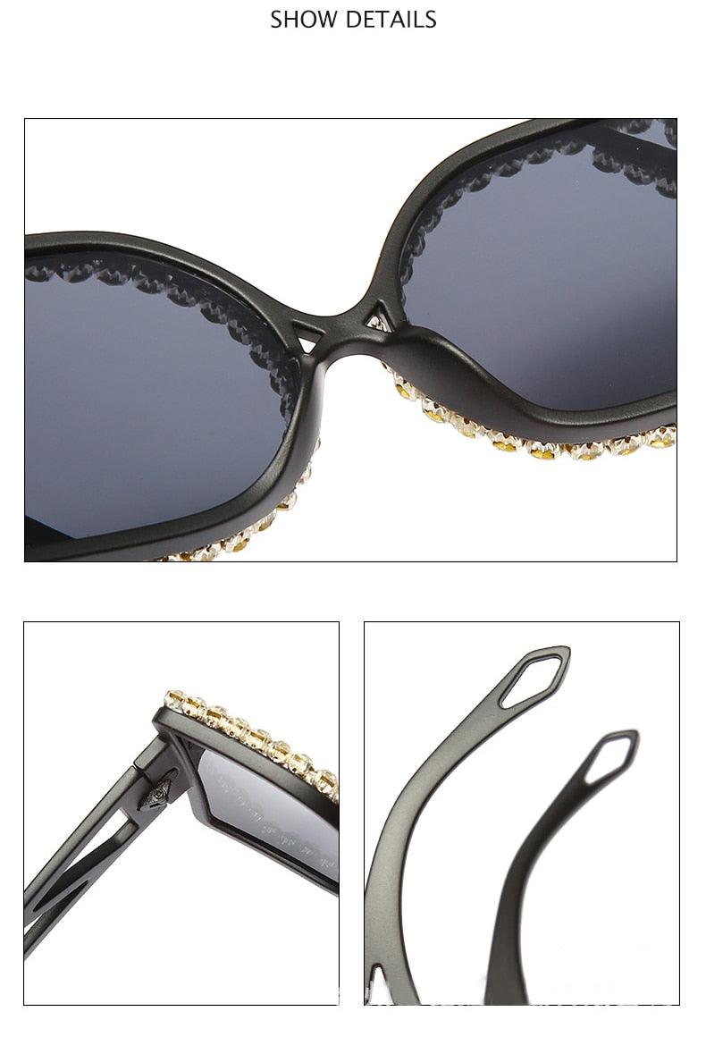 Diamond-studded Sunglasses - ShopEbonyMonique